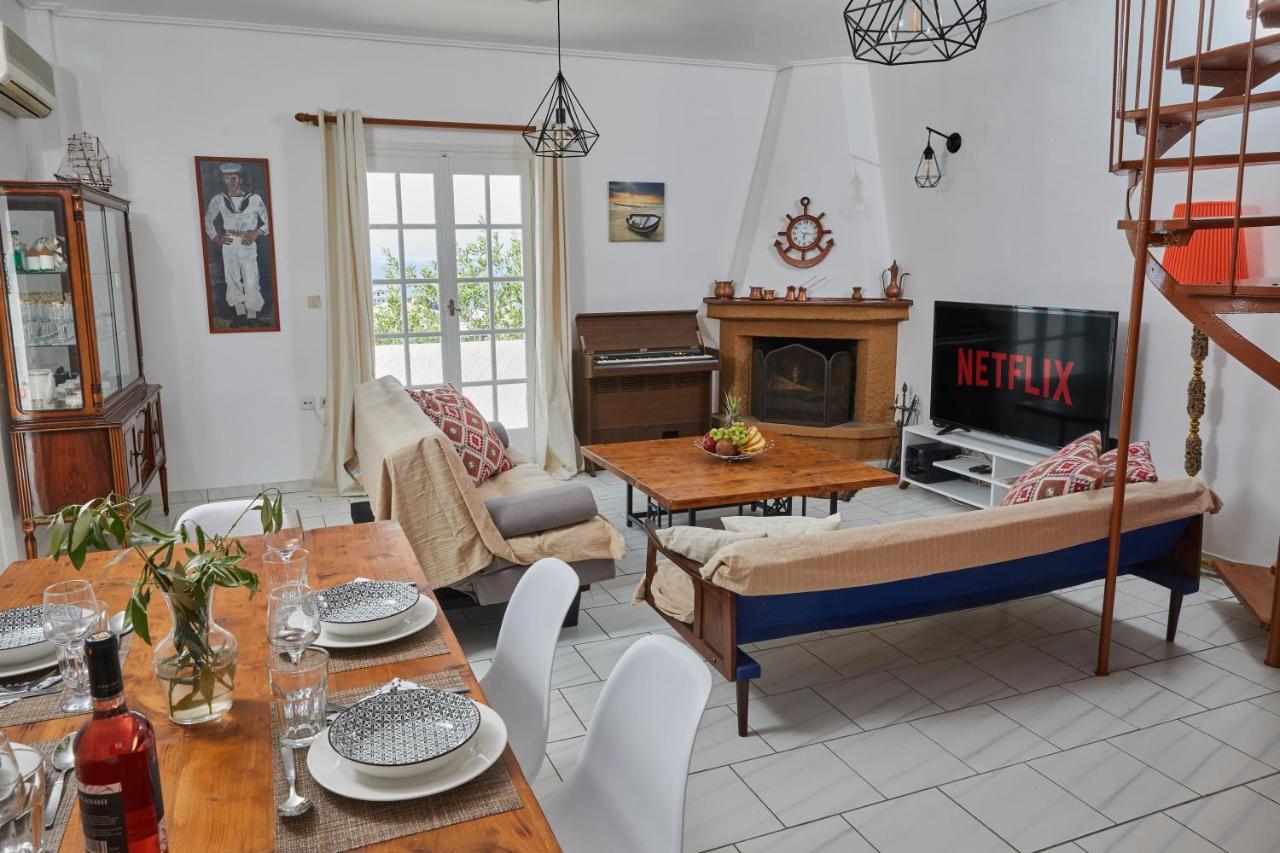 180° View To Sea Villa Vathí Exterior photo